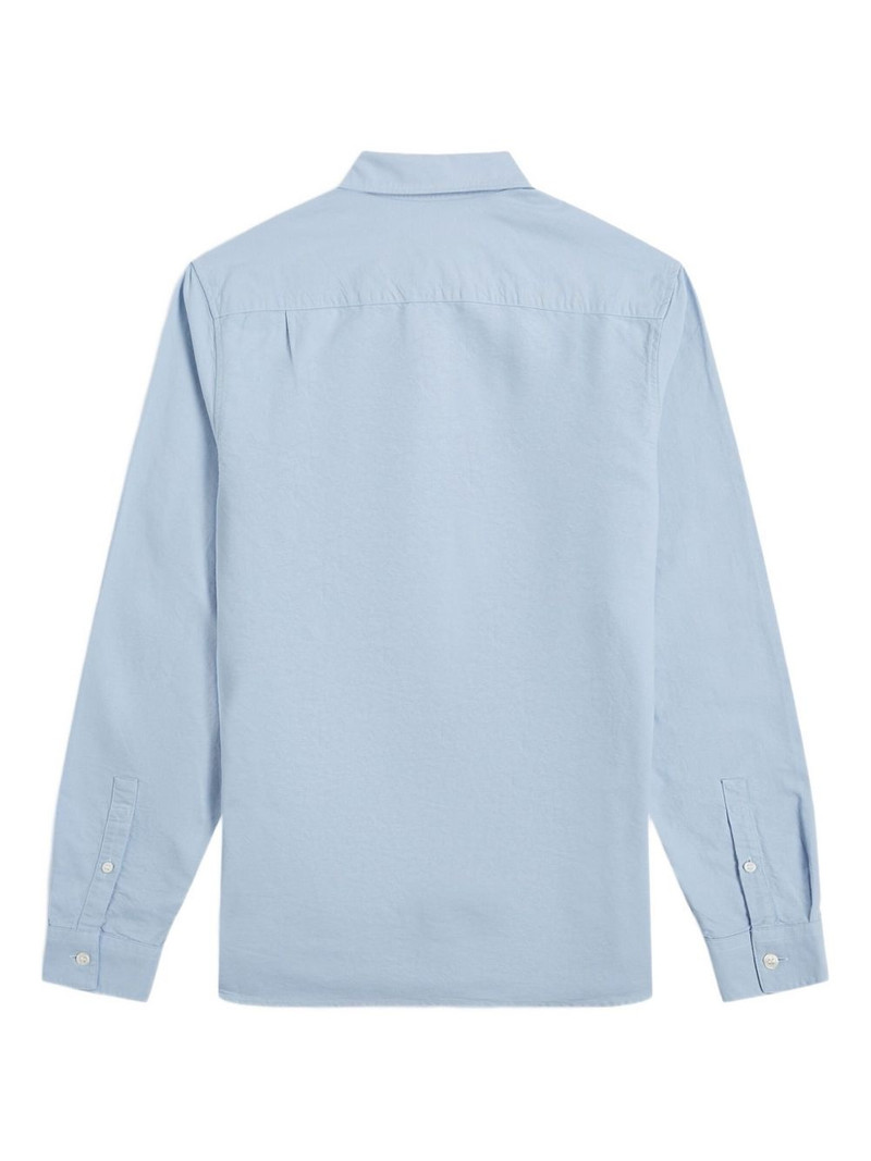 logo-embroidered button-down shirt 6