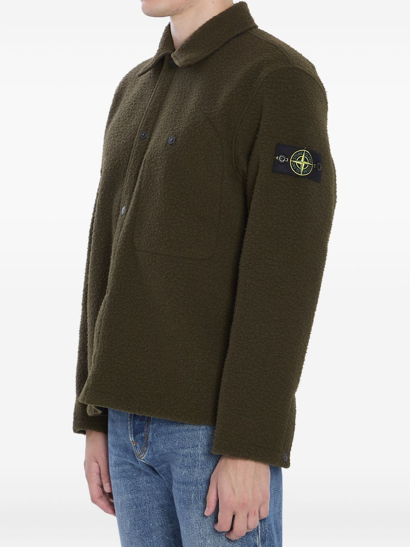 Stone Island virgin wool-blend shirt outlook
