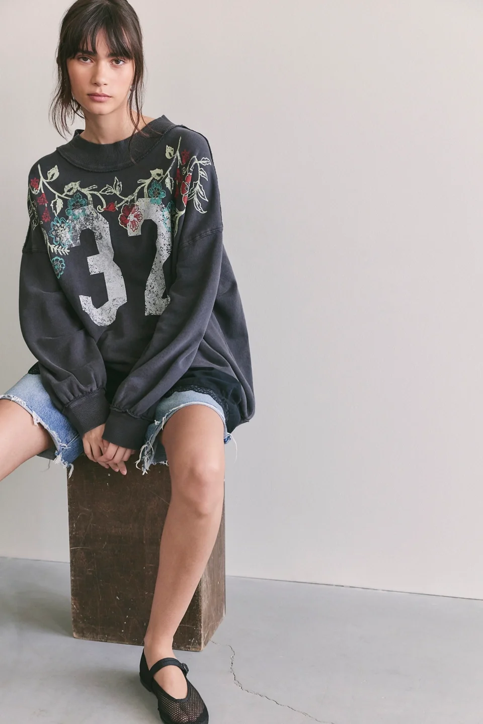 We The Free Palm Spring Turtleneck Graphic Pullover - 1