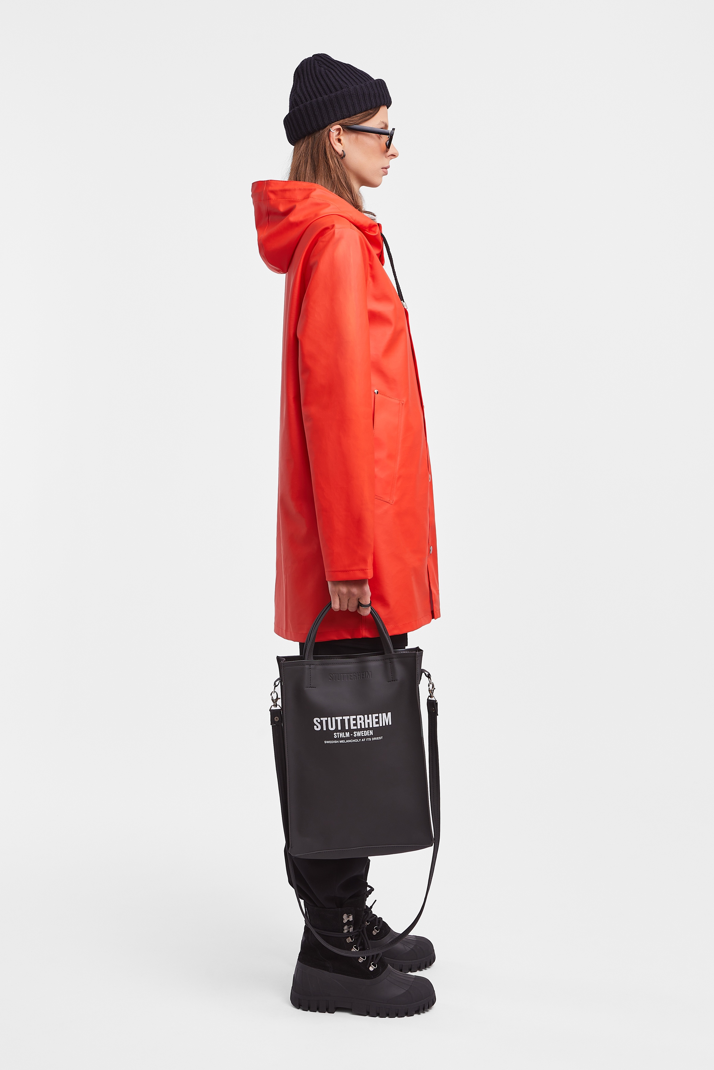 Stockholm Lightweight Women Raincoat Fade Red - 3