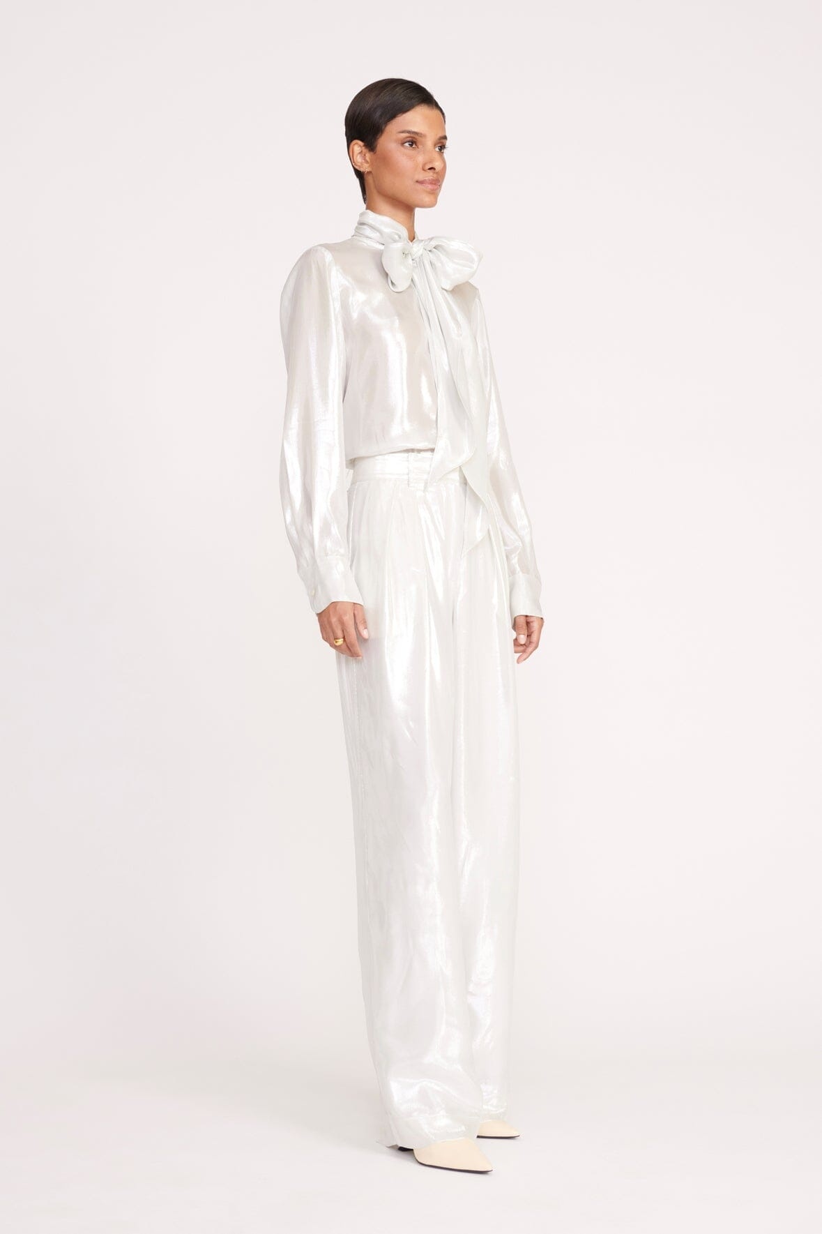 STAUD LUISA PANT SILVER - 4