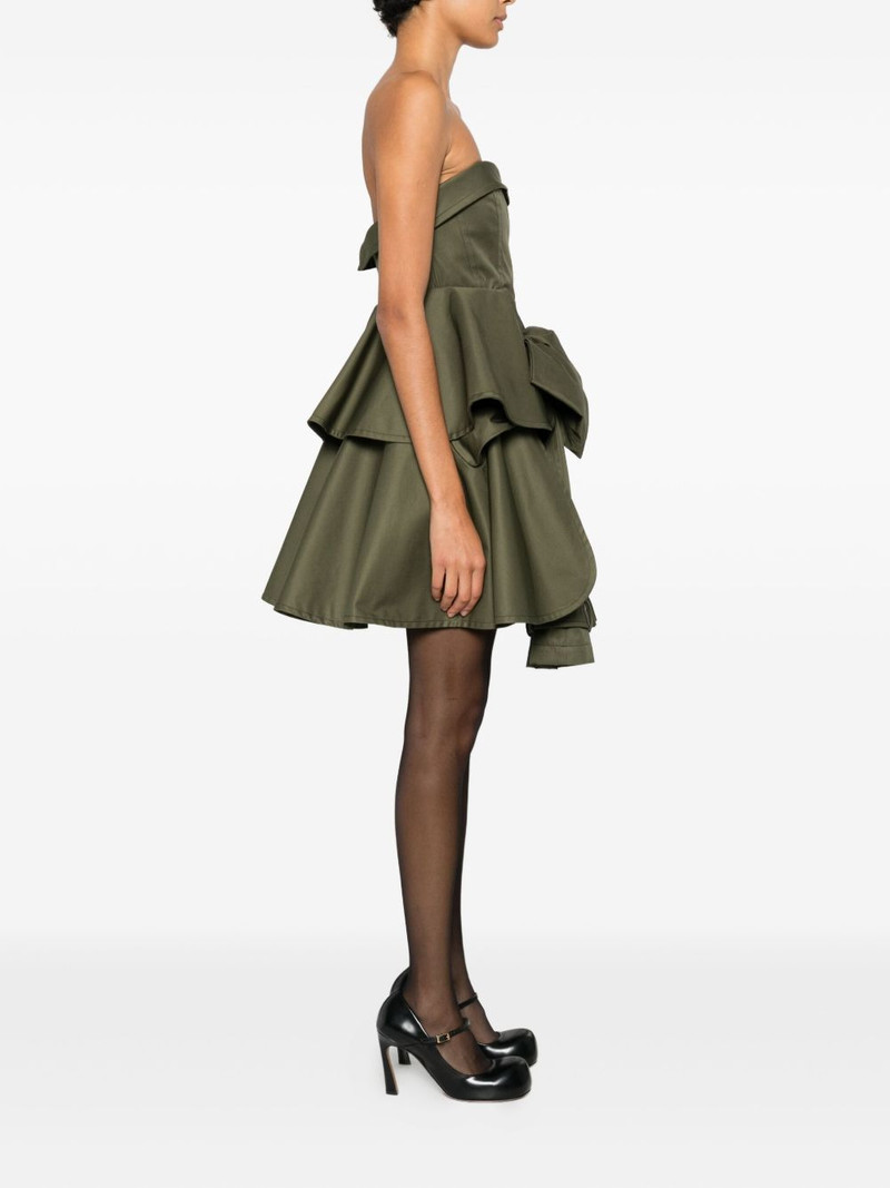 bow drape mini dress 3