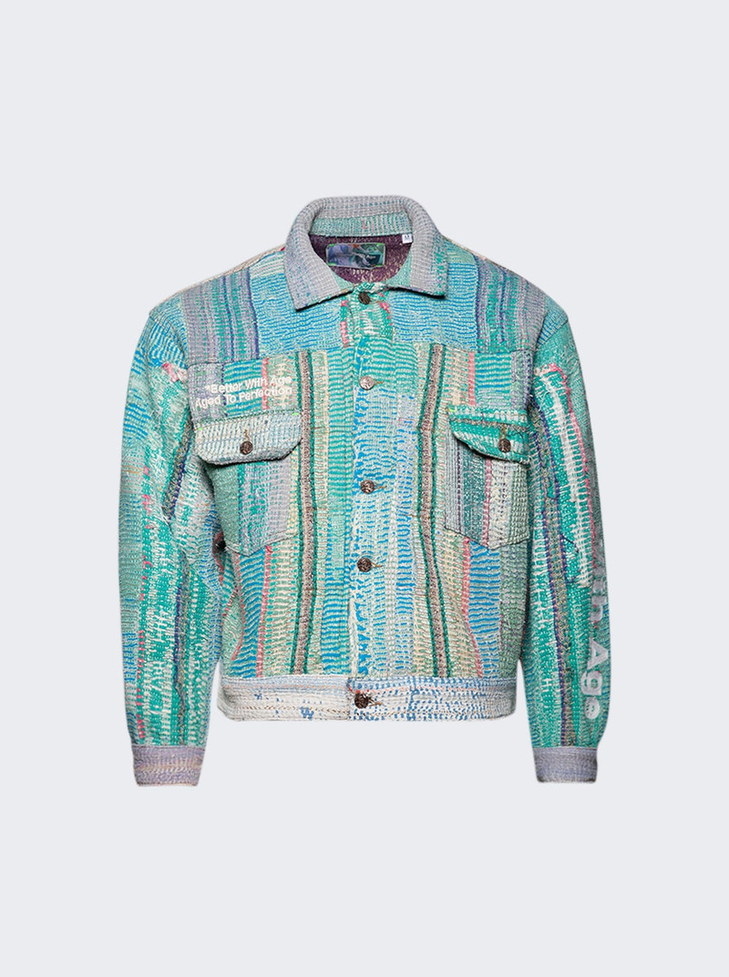 Isaac Kantha Hand Quilted Trucker Jacket 1