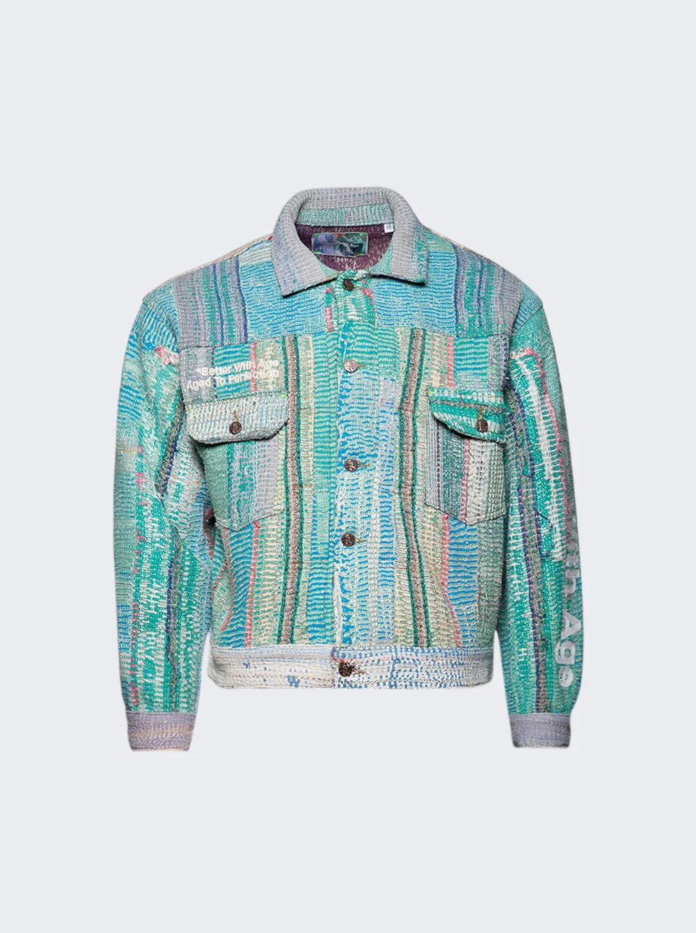 Isaac Kantha Hand Quilted Trucker Jacket - 1
