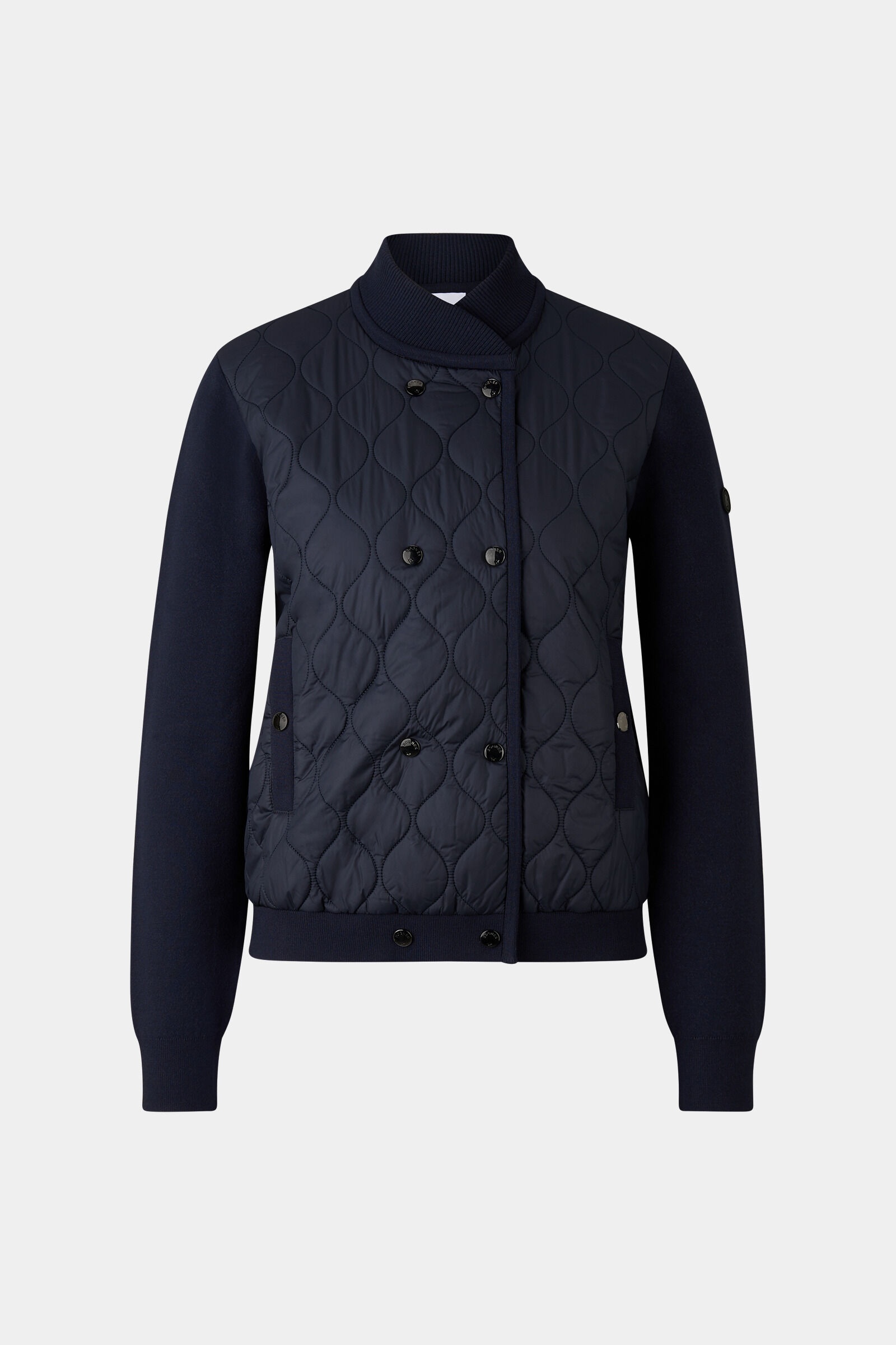 Becca hybrid knit jacket in Navy blue - 1