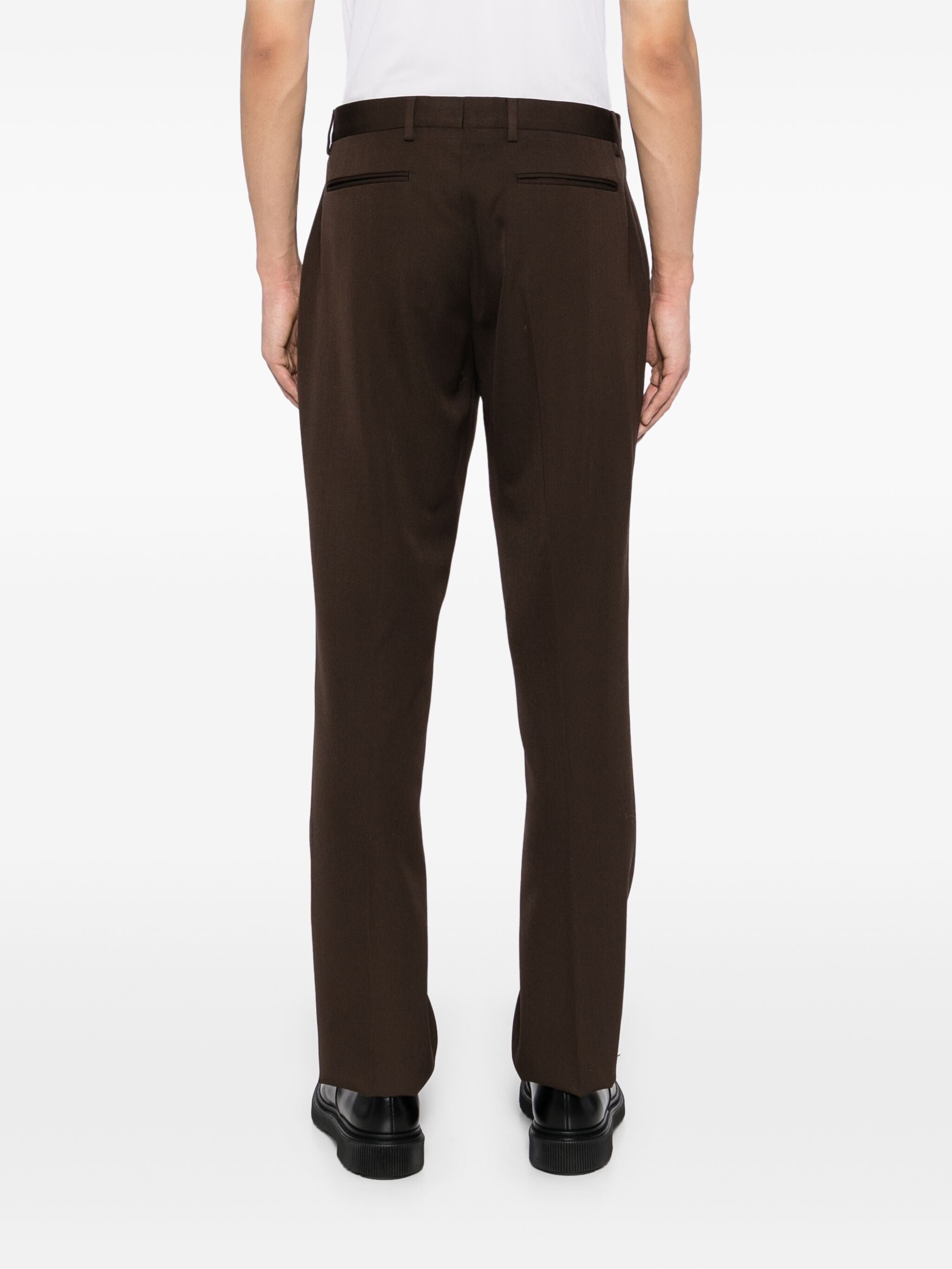 STRAIGHT-LEG SILM TROUSERS - 4