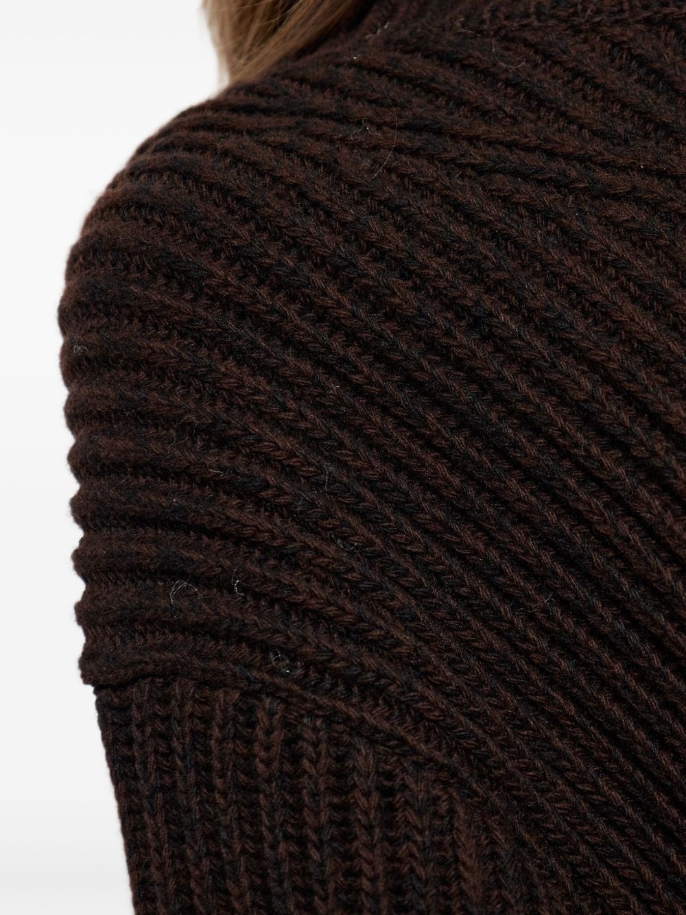 ribbed turtleneck sweater - 5