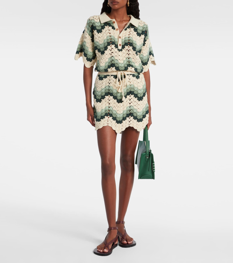 THE UPSIDE Tidal Hali cotton crochet miniskirt outlook