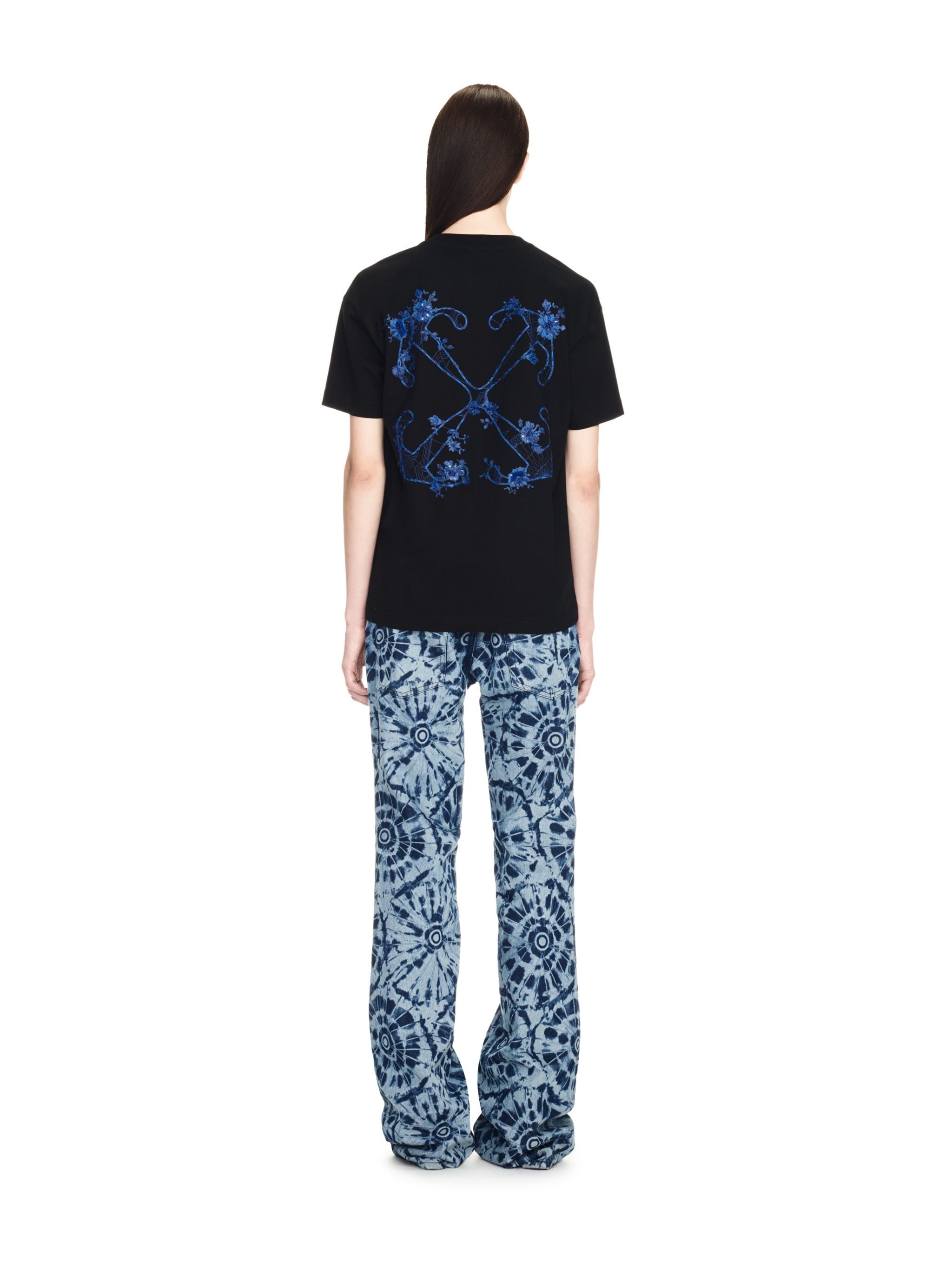 Emb Flower Arrow Casual Tee - 4