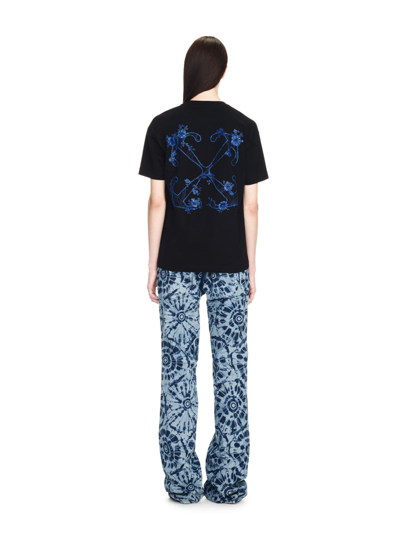 Emb Flower Arrow Casual Tee 4