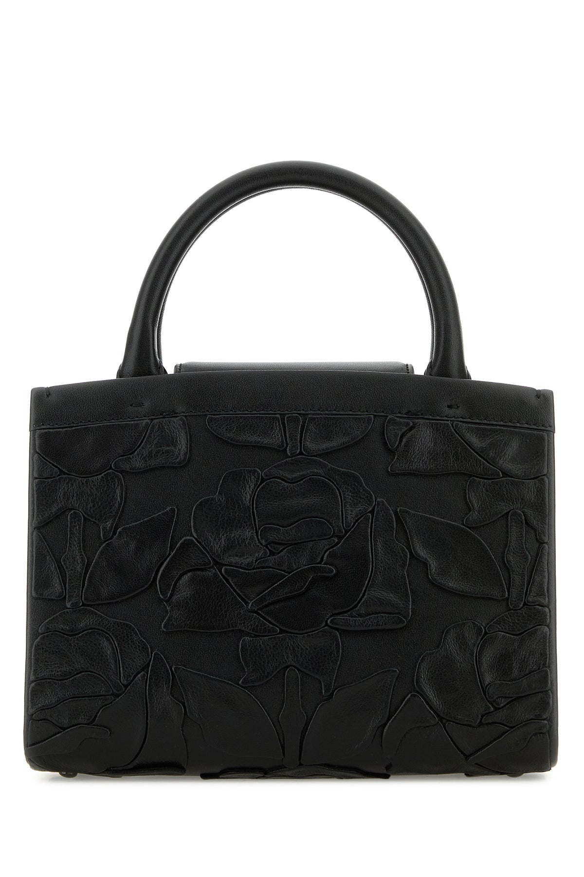 Black leather VLogo handbag - 3
