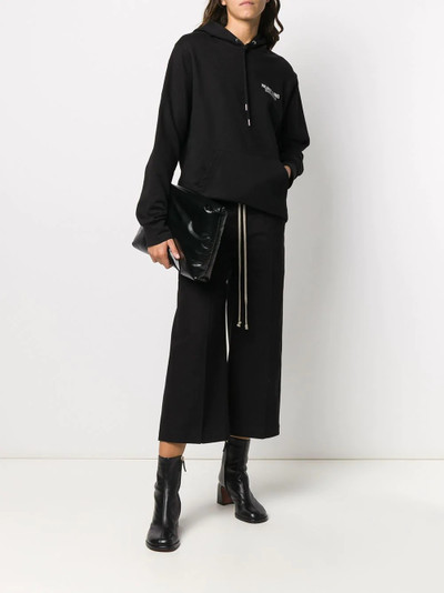 Rick Owens DRKSHDW cropped flare trousers outlook