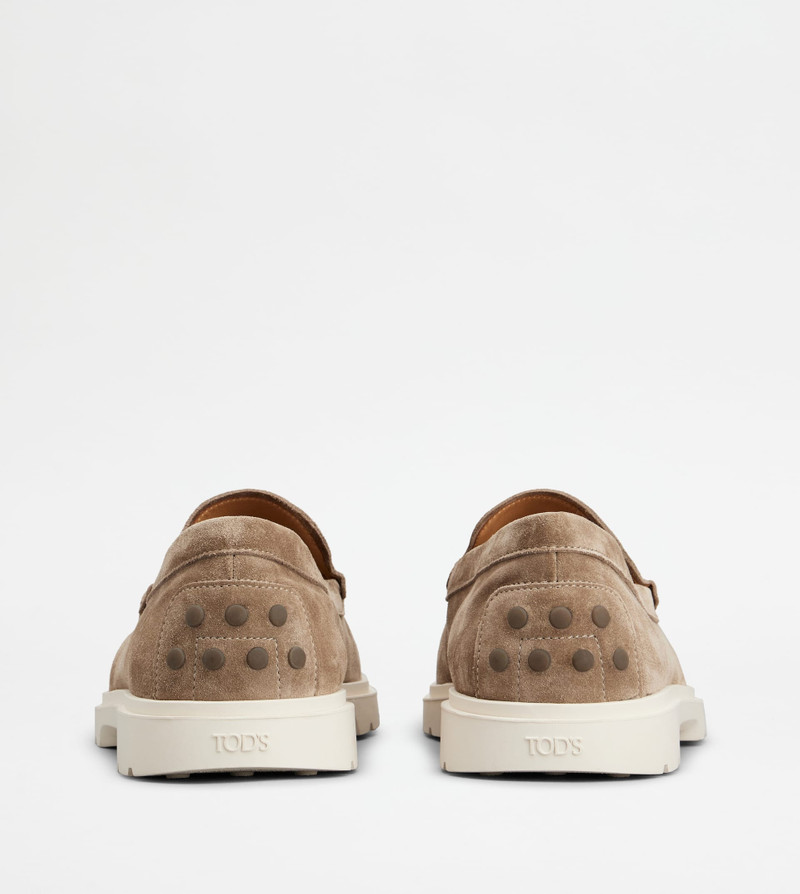 Tod's SLIPPER LOAFERS IN SUEDE - BEIGE outlook