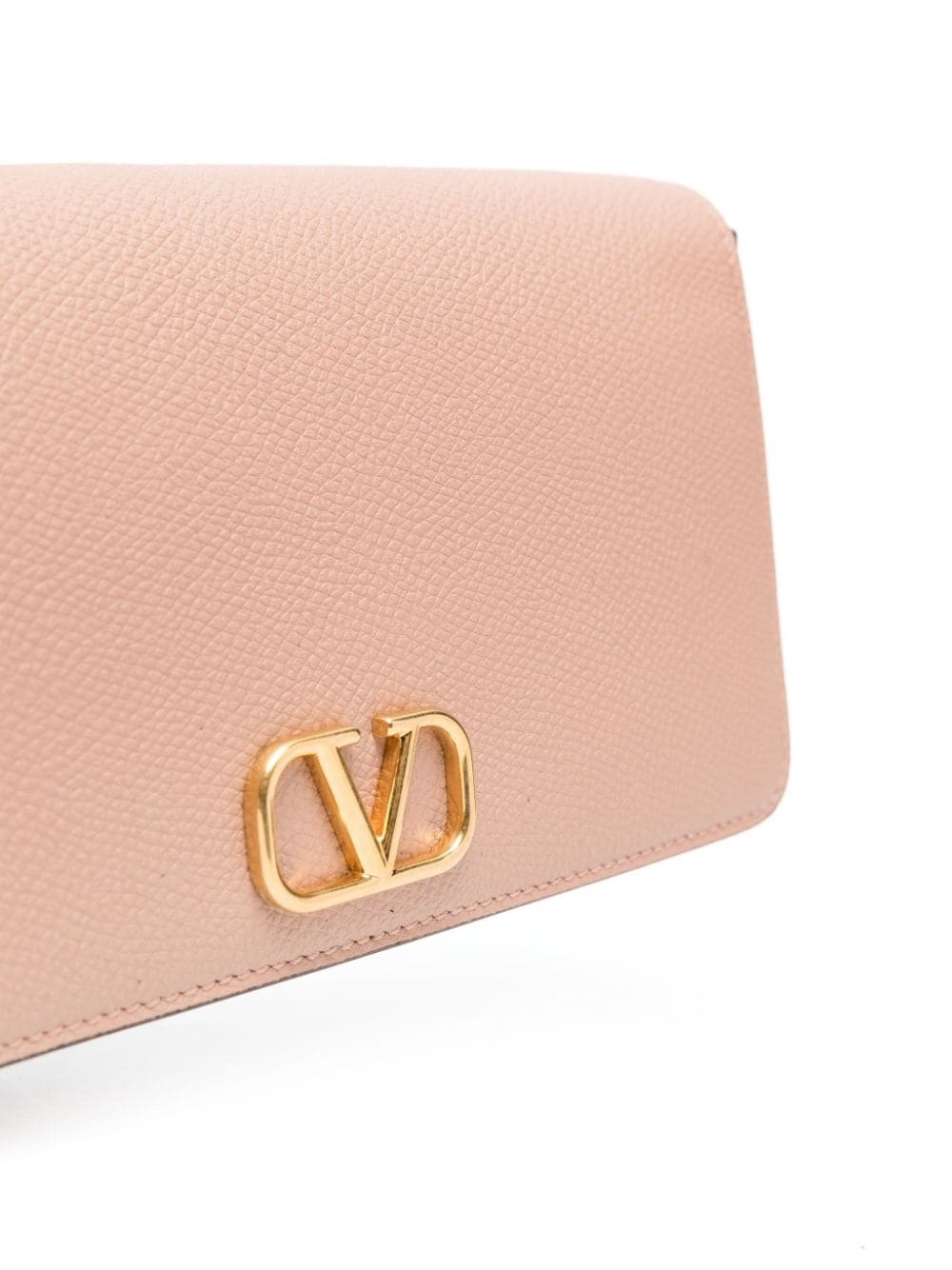 VLogo Signature leather crossbody bag - 4