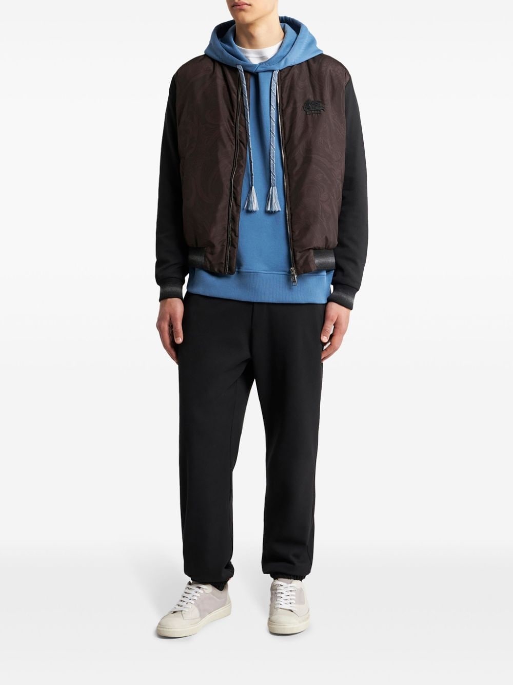 Pegaso-embroidered drawstring hoodie - 2