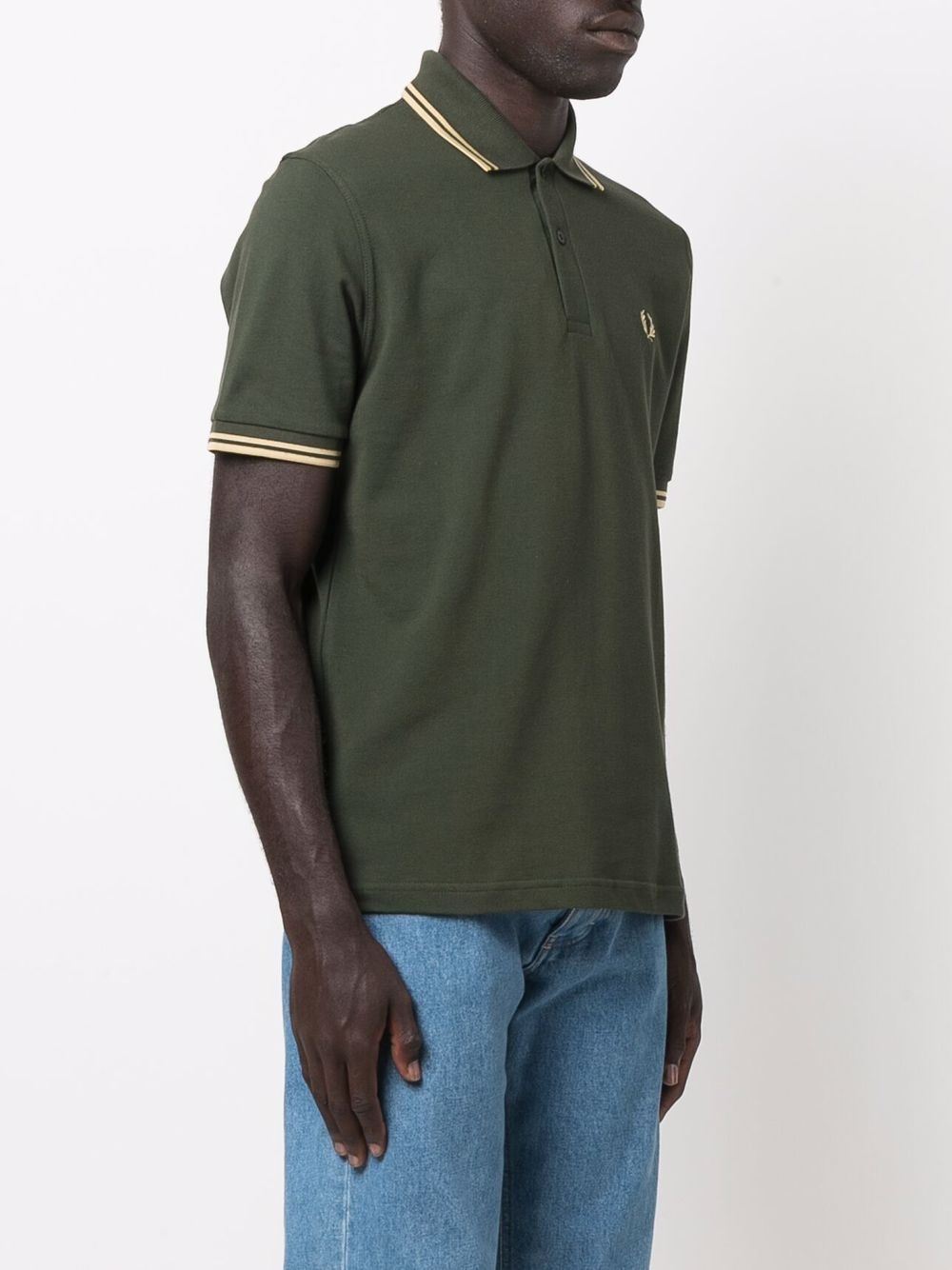 embroidered-logo cotton polo shirt - 3