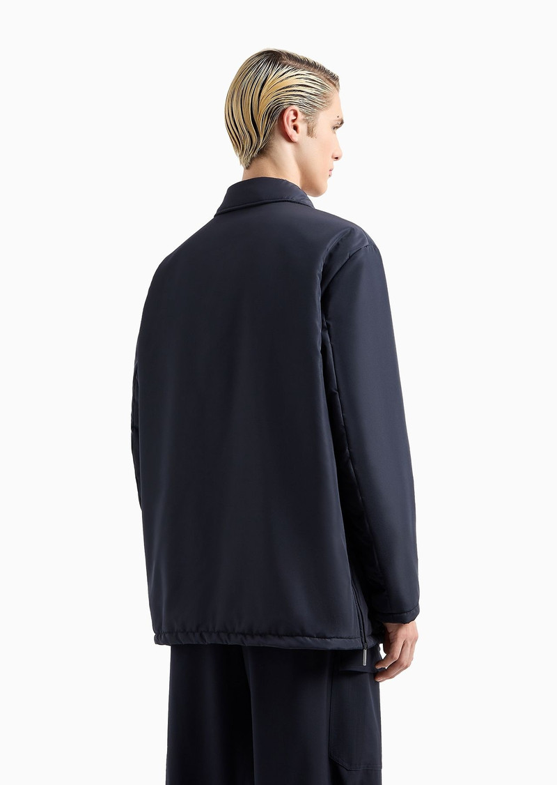 Water-repellent nylon jacket with side slits 3