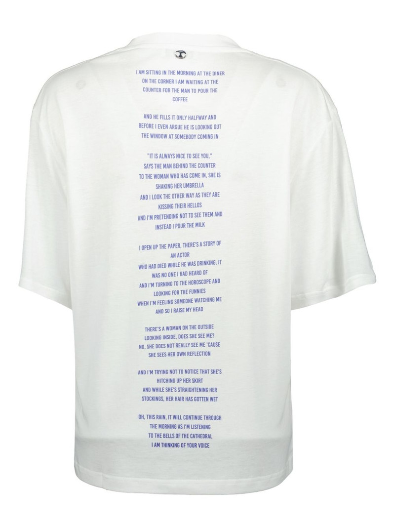 rabanne graphic-print T-shirt outlook