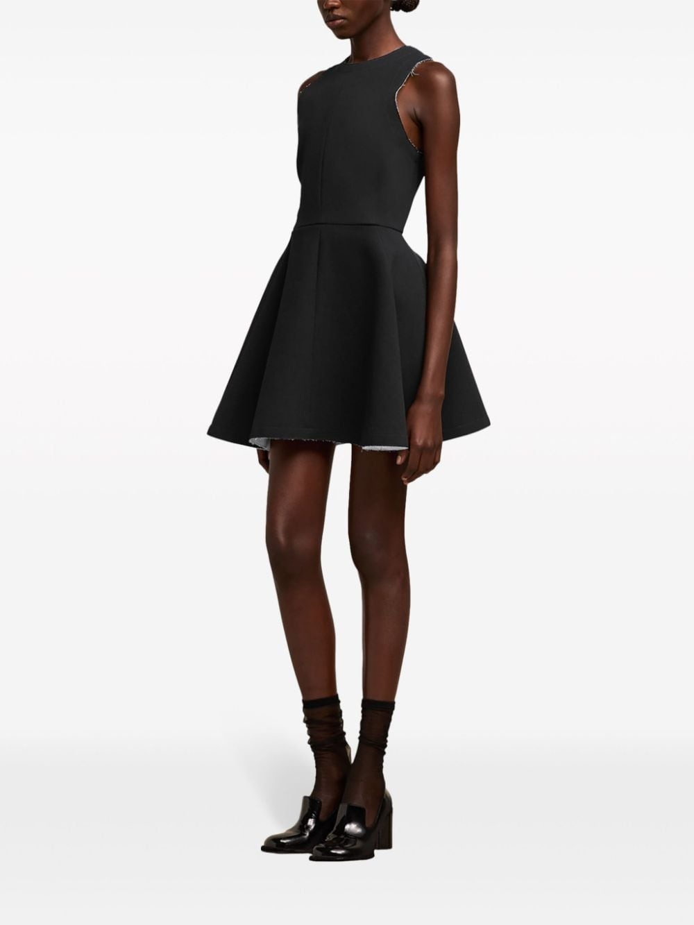 sleeveless virgin-wool minidress - 3