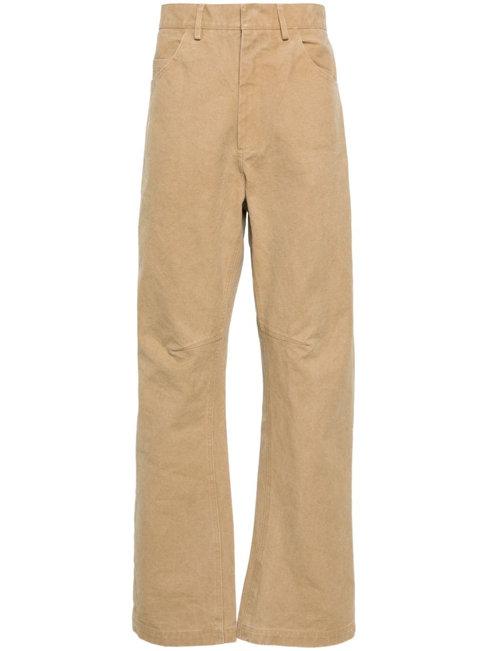 loose-leg cotton trousers - 1