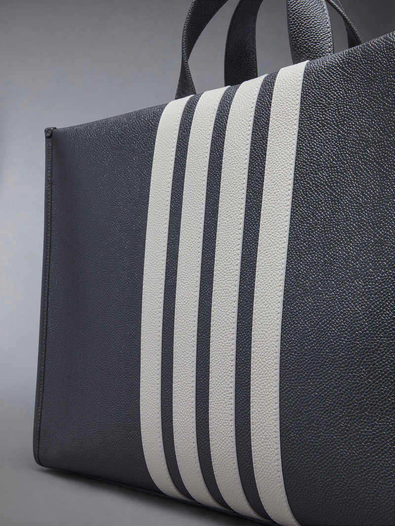 Pebble Grain 4-Bar Squared Tote 6