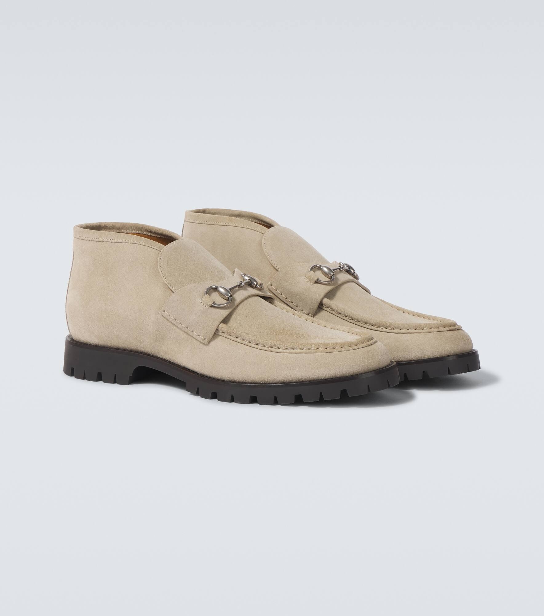 Horsebit suede desert boots - 5