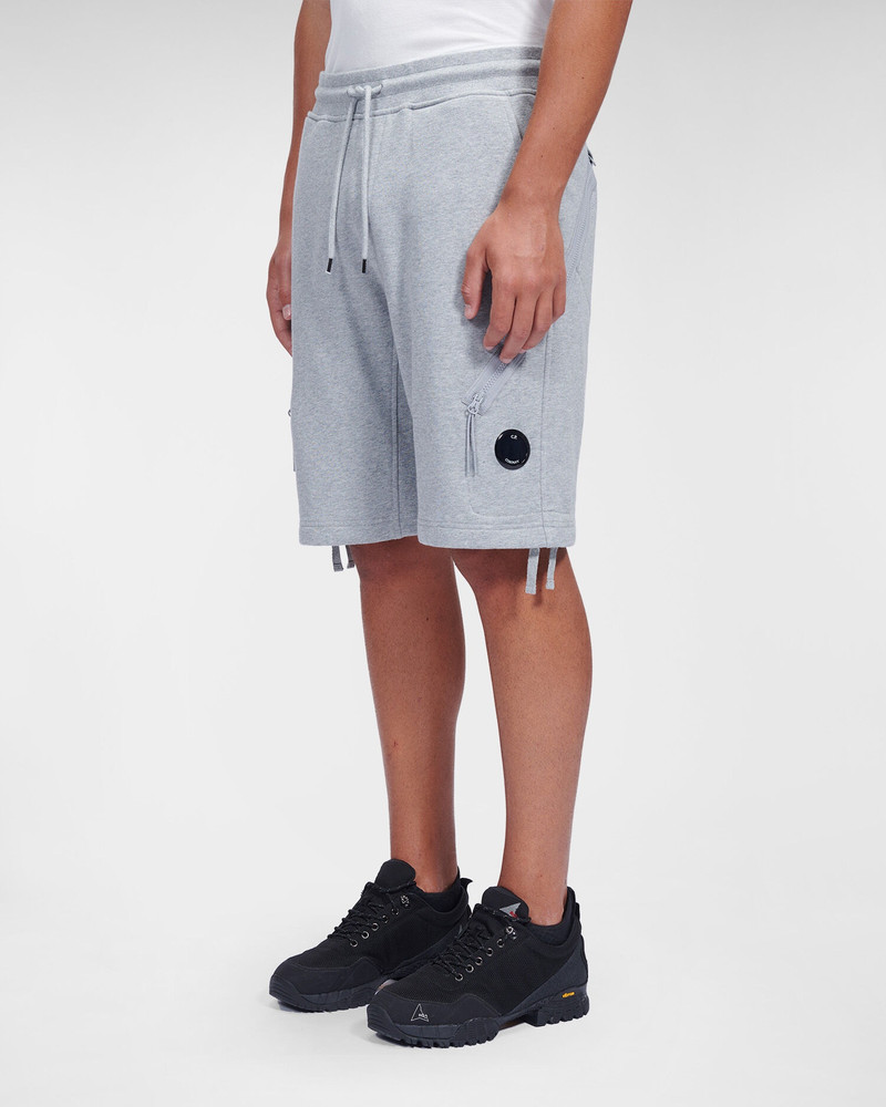 C.P. Company Diagonal Raised Fleece Shorts outlook