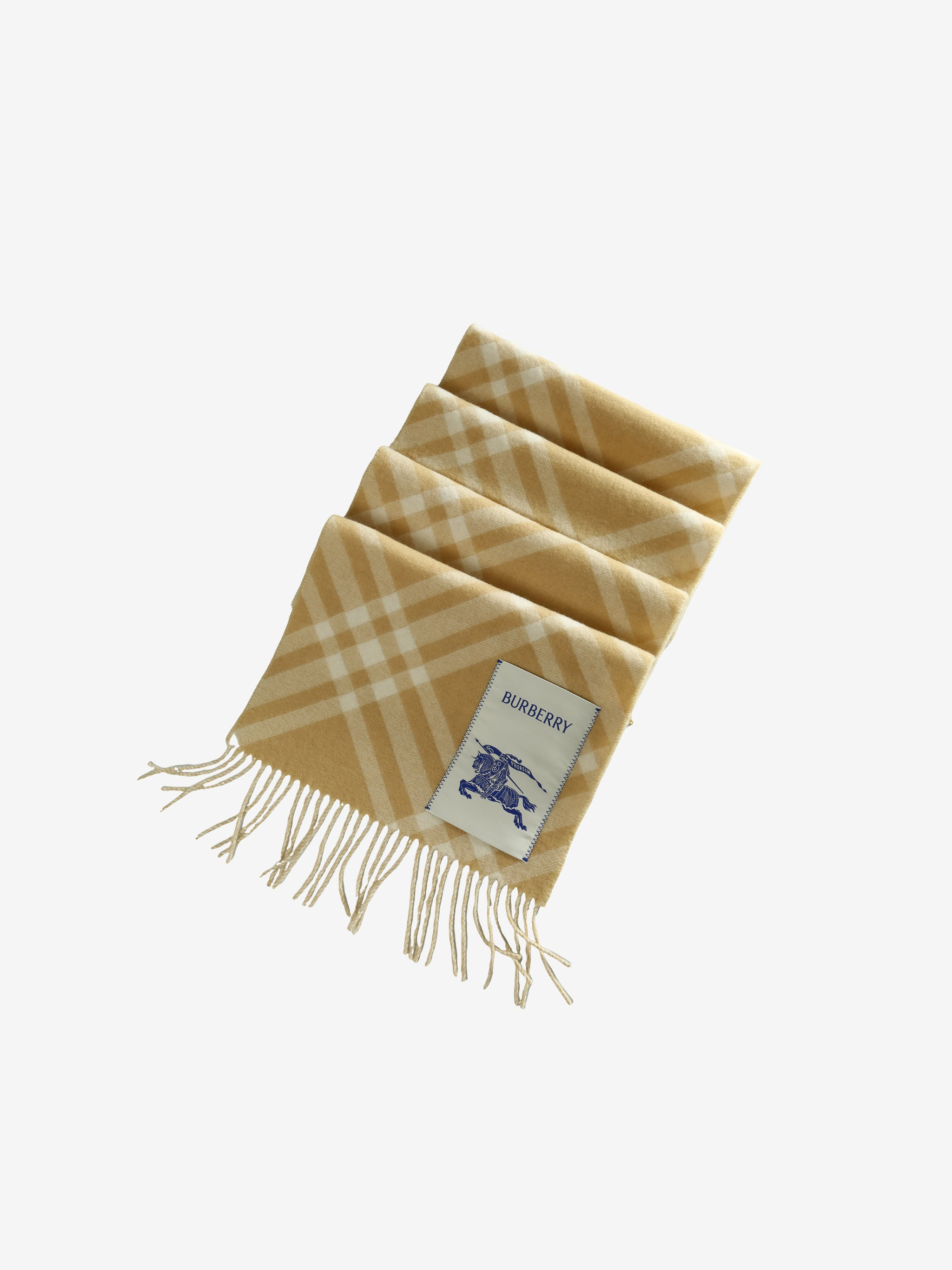 BURBERRY - Unisex Check Cashmere Scarf - 1