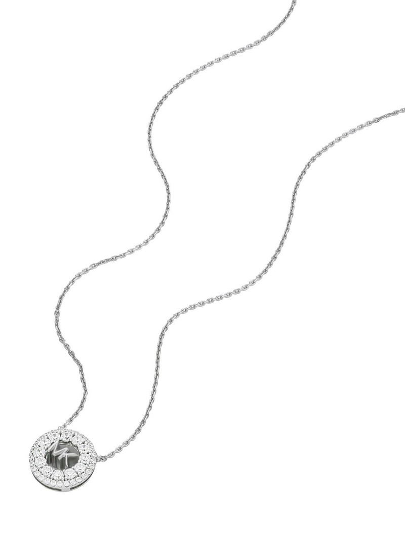 logo-pendant round necklace 3