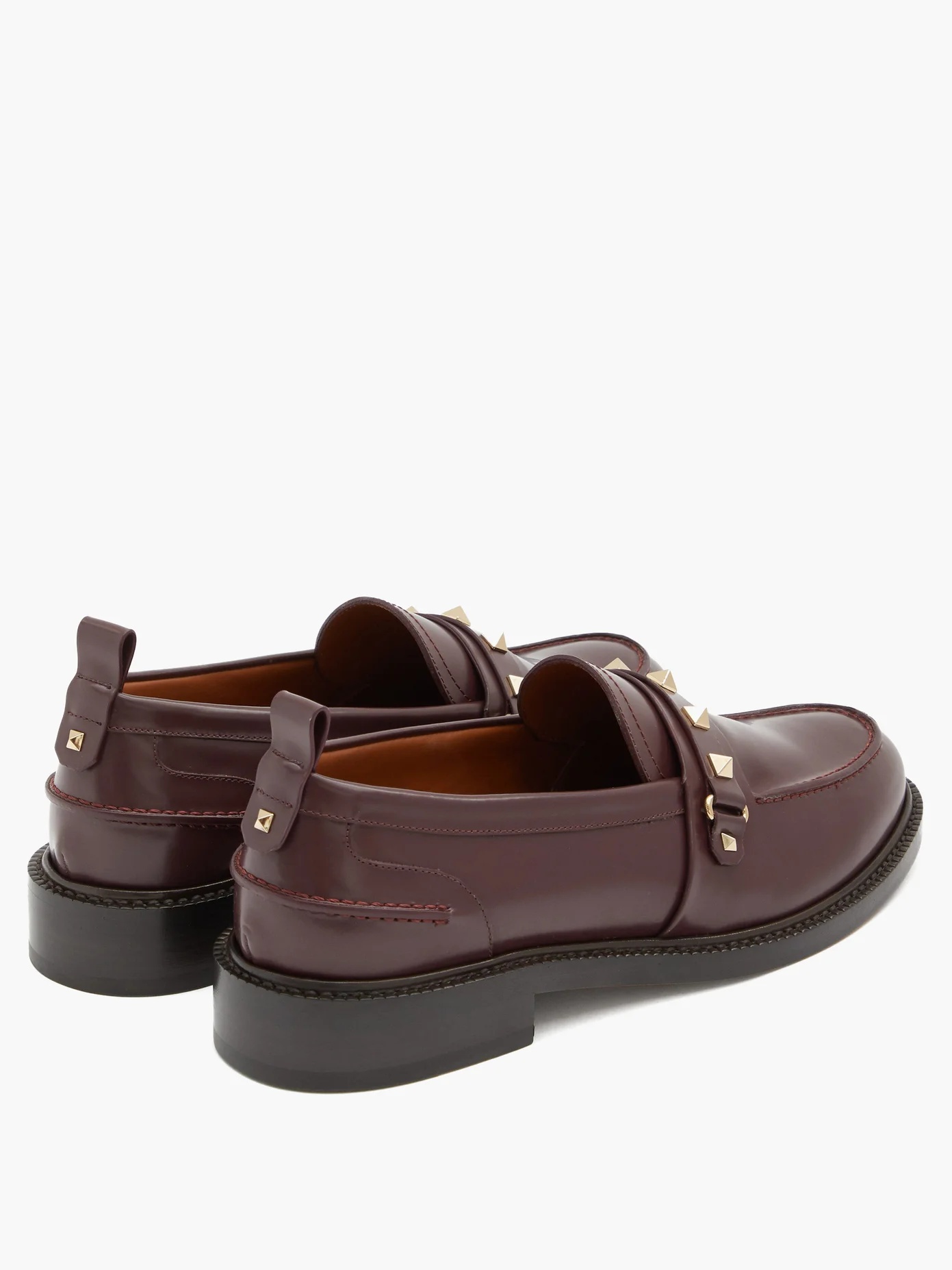 Rockstud patent-leather loafers - 4