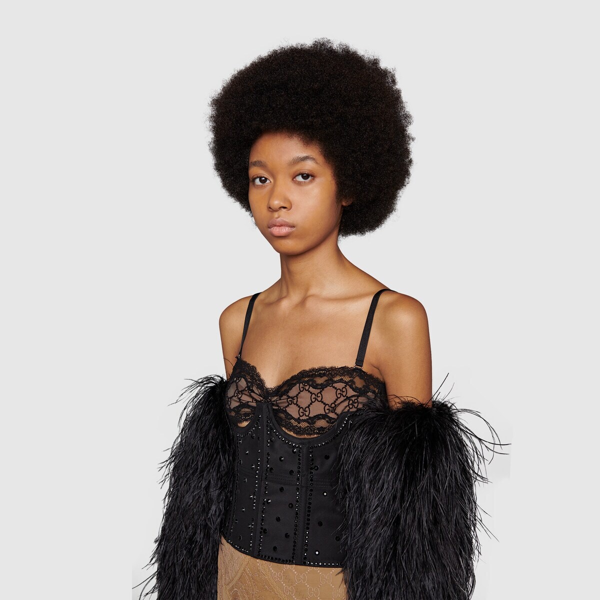 Silk with crystals corset - 6