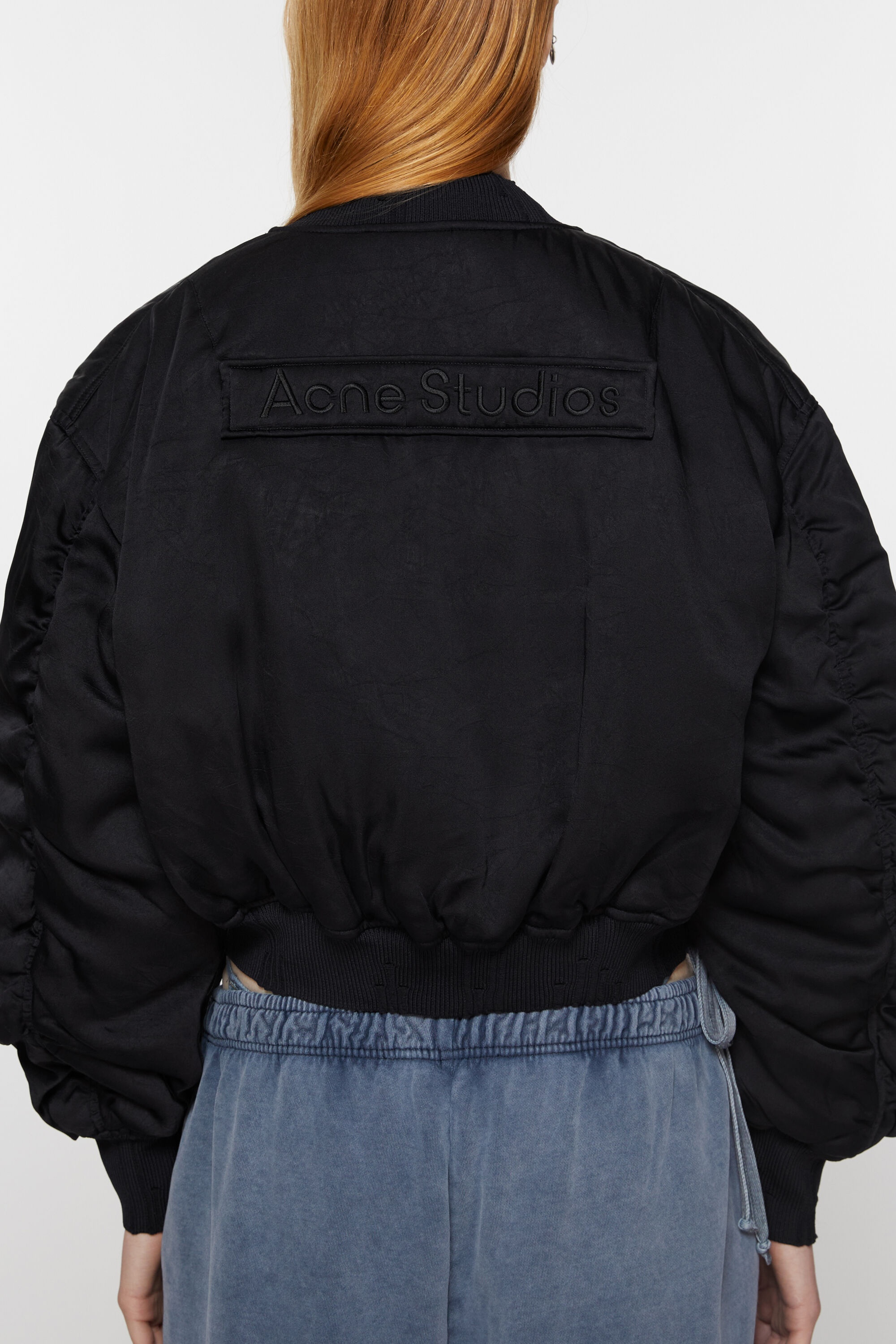 Logo patch bomber jacket - Black - 5