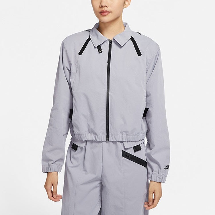 (WMNS) AS W Nike Sportswear DF TP WVN JKT Jacket PROVENCE PURPLE DD4609-521 - 3