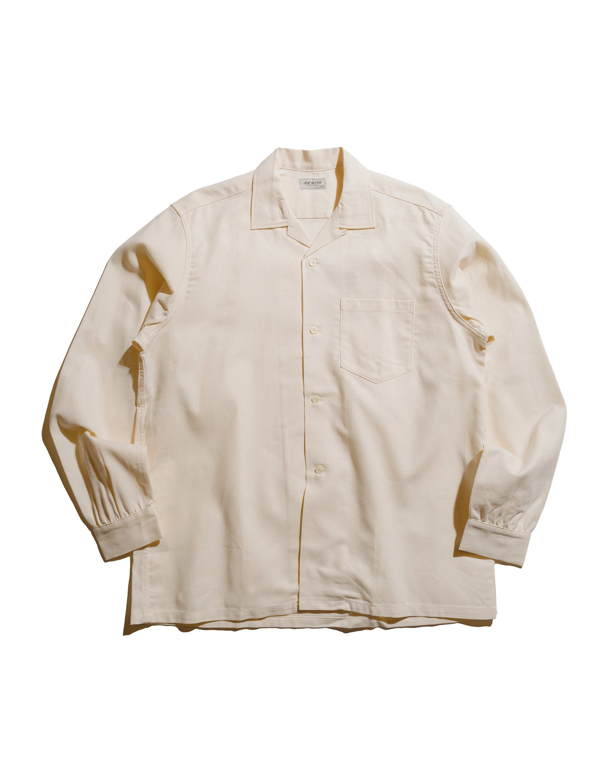 MS25010 Joe McCoy Panama Shirt L/S Milk - 1