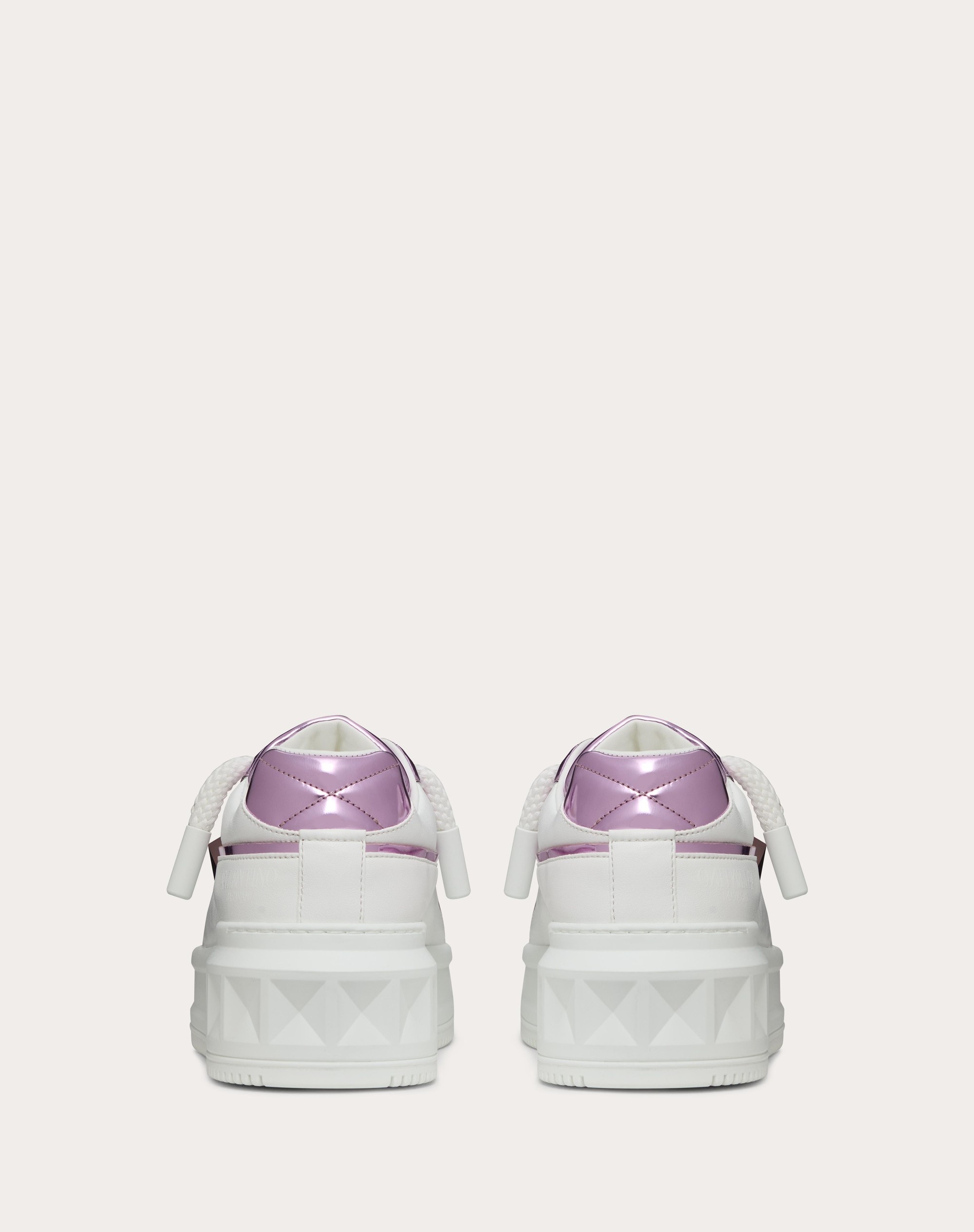 ONE STUD XL SNEAKER IN NAPPA LEATHER WITH MIRROR-EFFECT DETAILS - 3