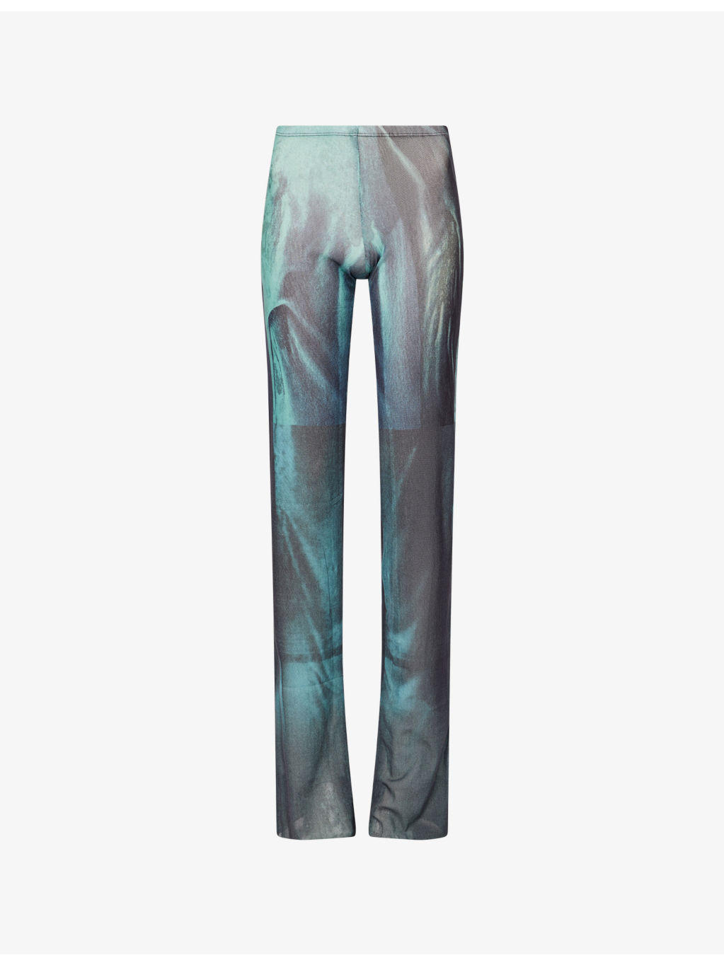 Water Straight-Leg Mesh Trousers - 1