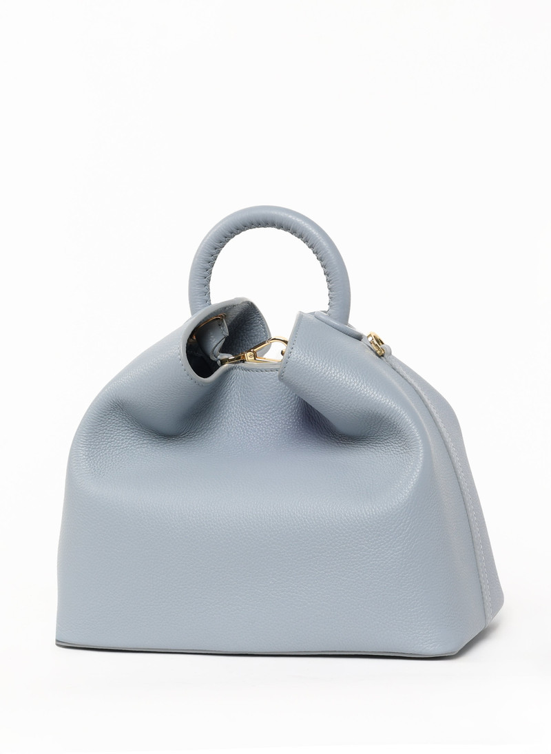 Raisin Pebbled Leather Grey Blue 3