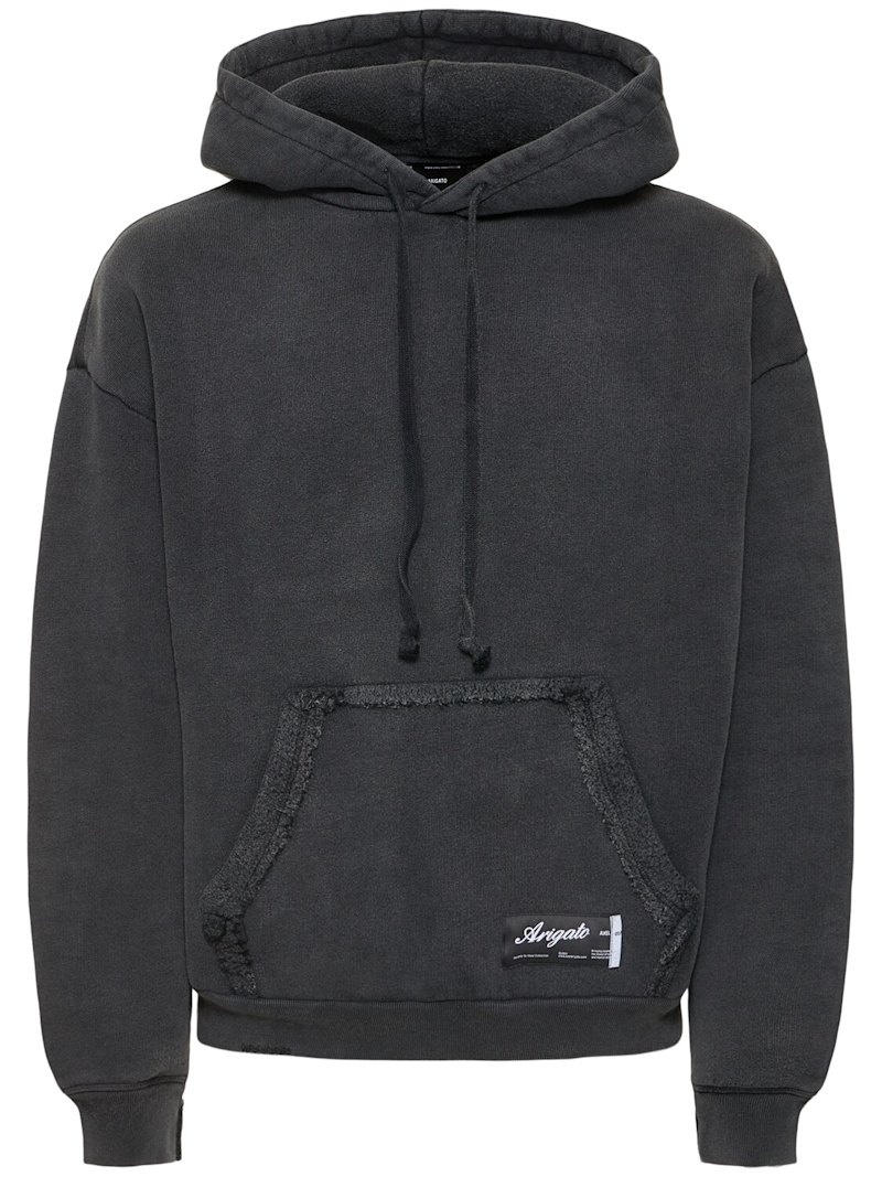 Element distressed cotton hoodie - 1