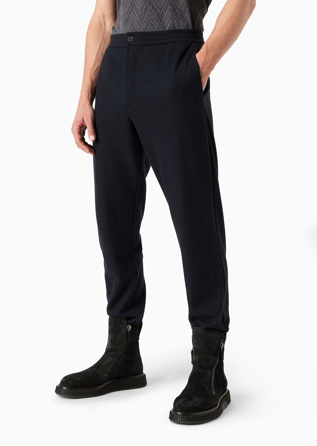Trousers in pure Casentino cashmere jersey - 2
