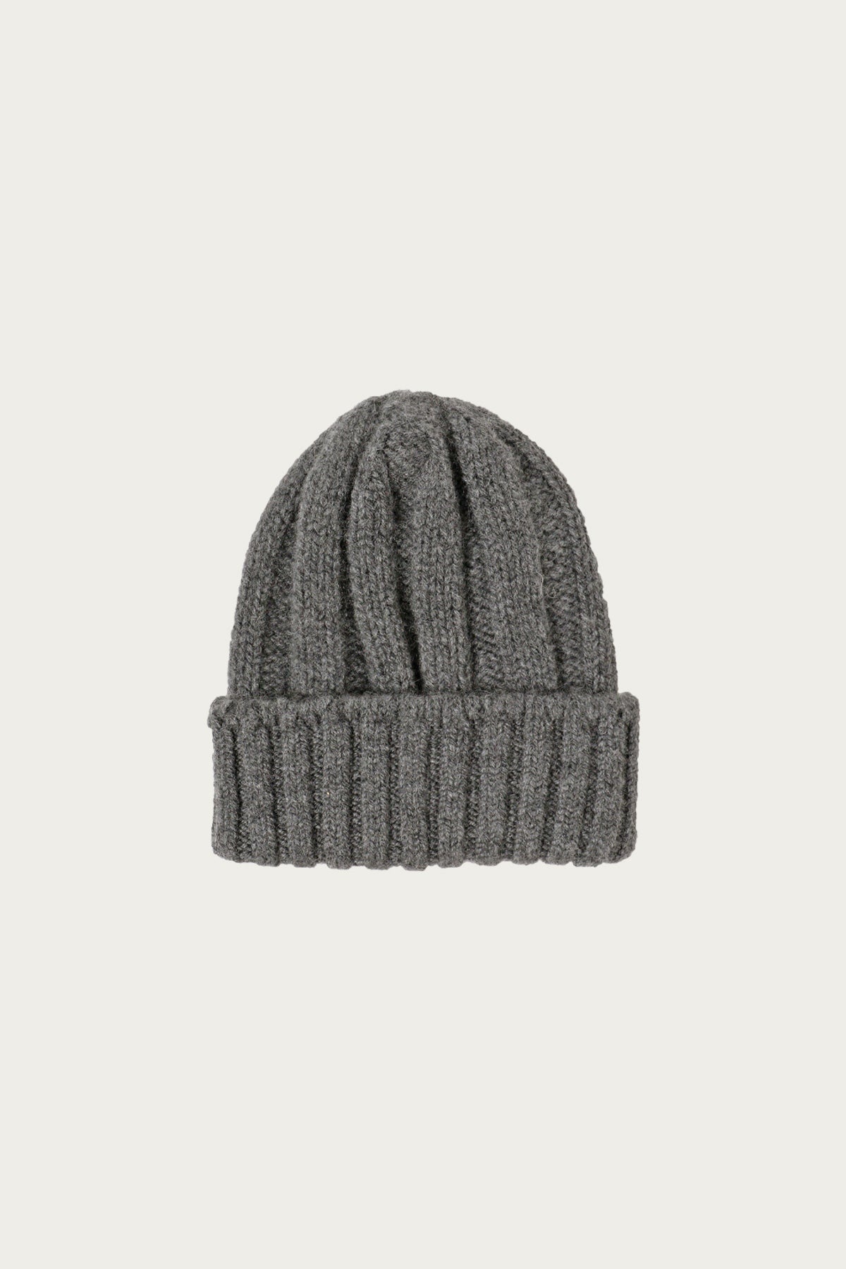 Cashmere Rib Watch Cap - Charcoal - 1