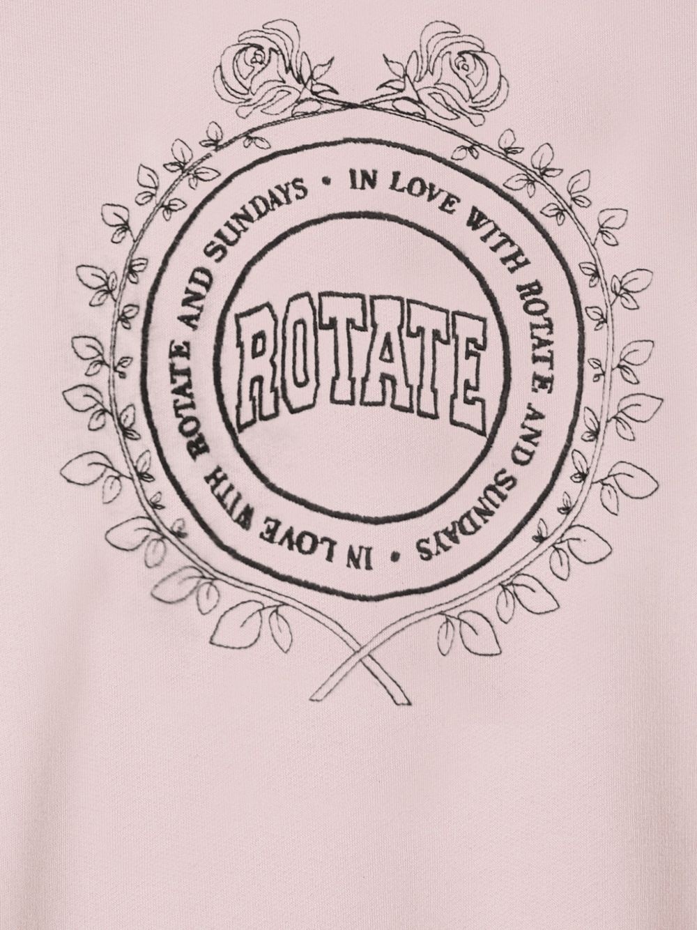 logo embroidery sweatshirt - 5