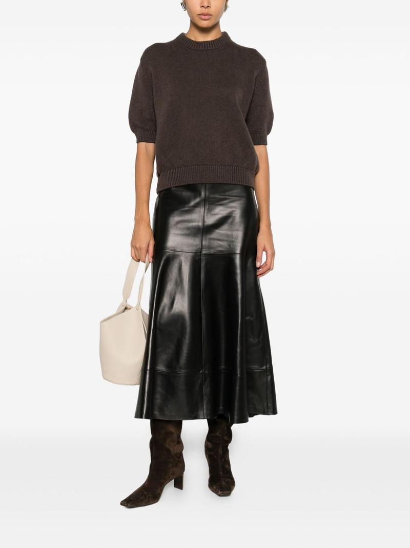 KHAITE Davin short-sleeve sweater outlook