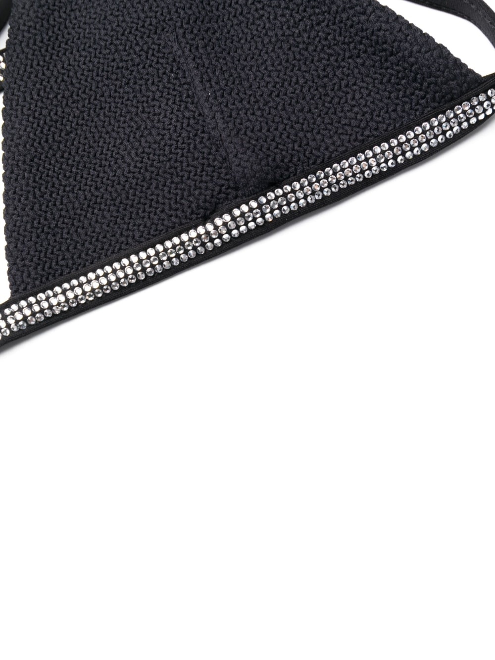 rhinestone-embellished bikini top - 3