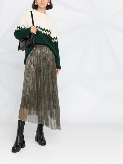 Sara Lanzi intarsia-knit round-neck jumper outlook