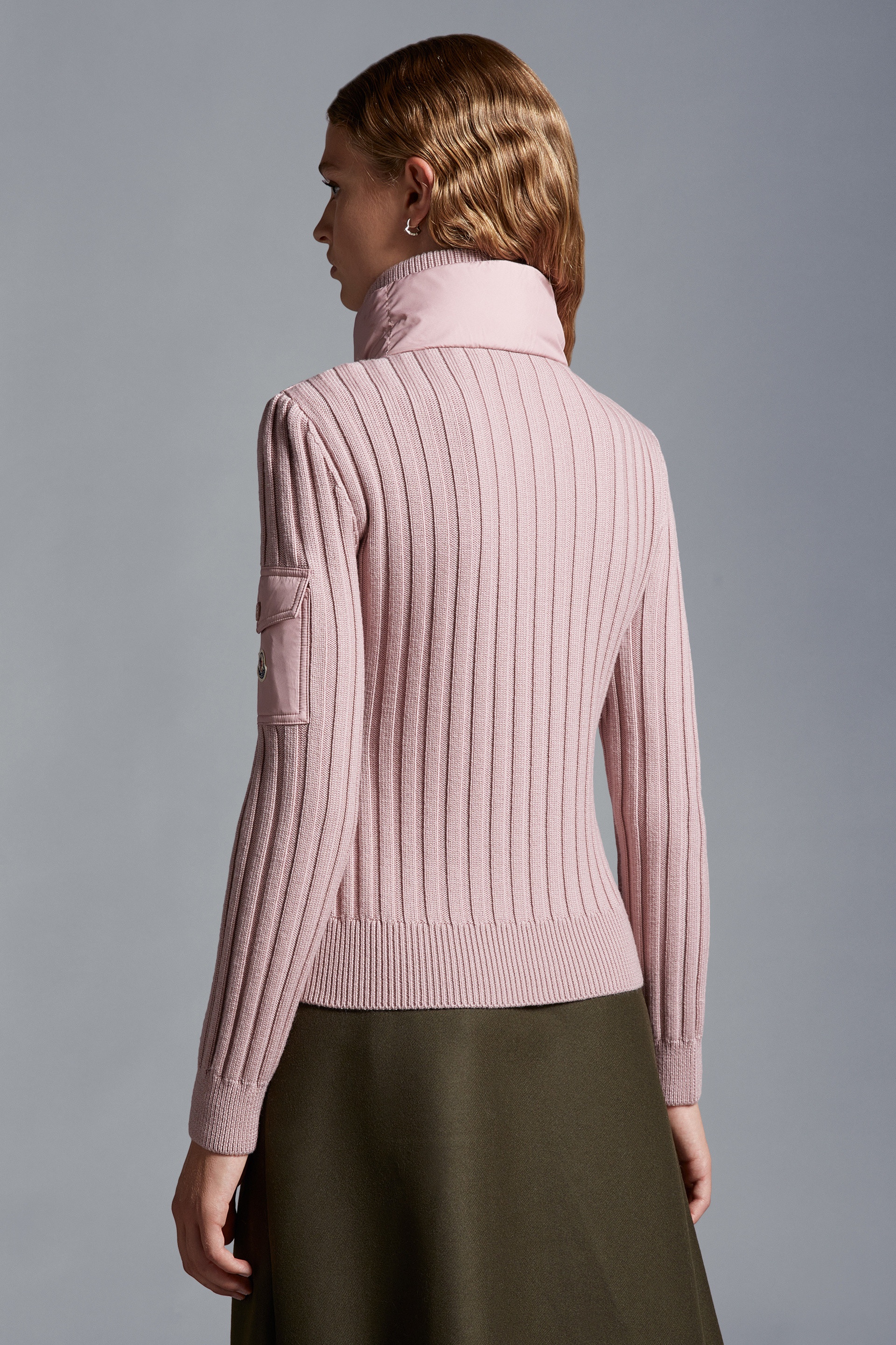 Padded Wool Cardigan - 5