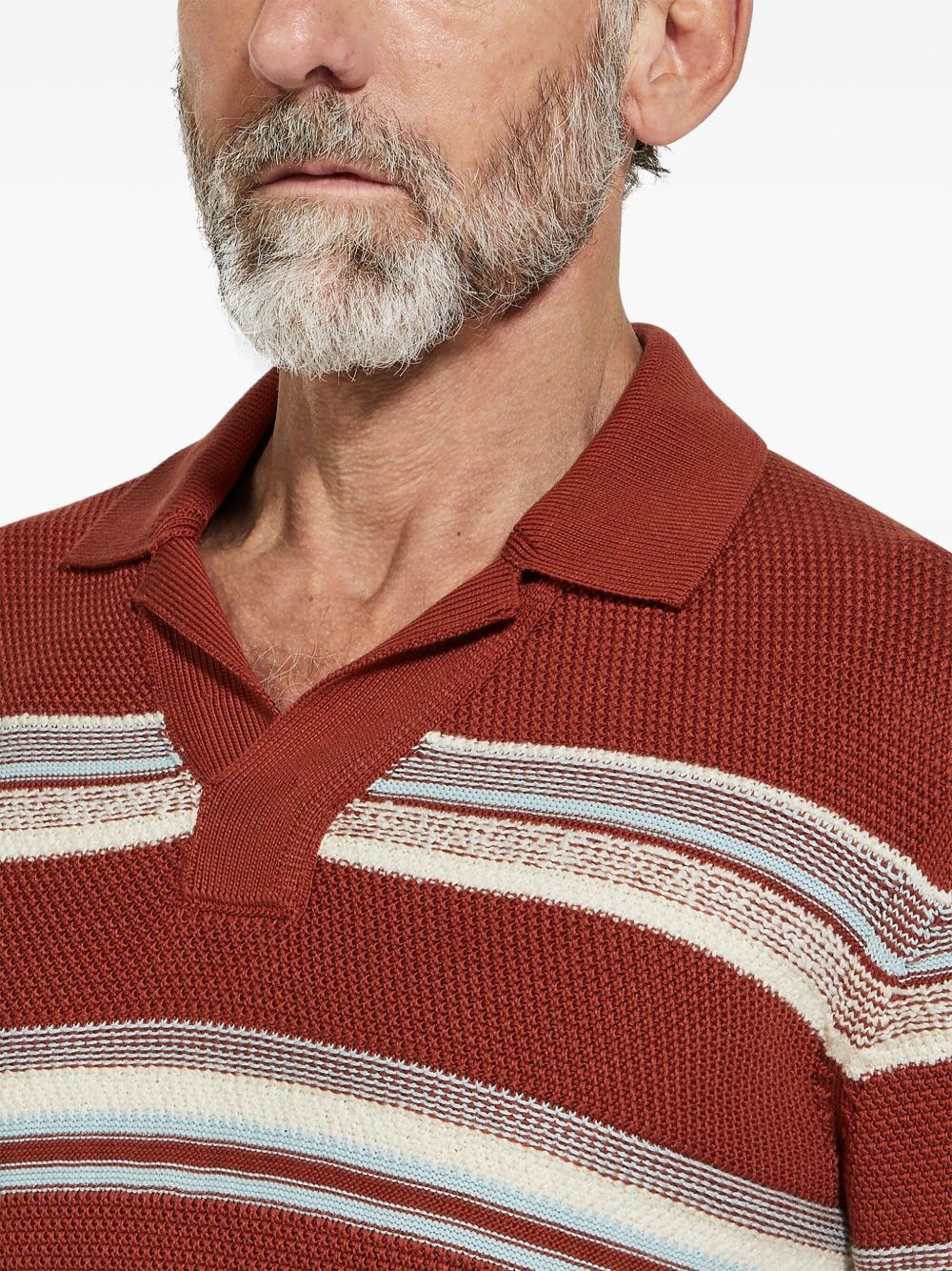 striped polo shirt - 4