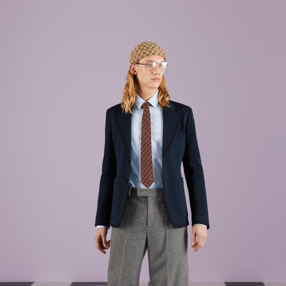 Wool silk jacquard tie - 3