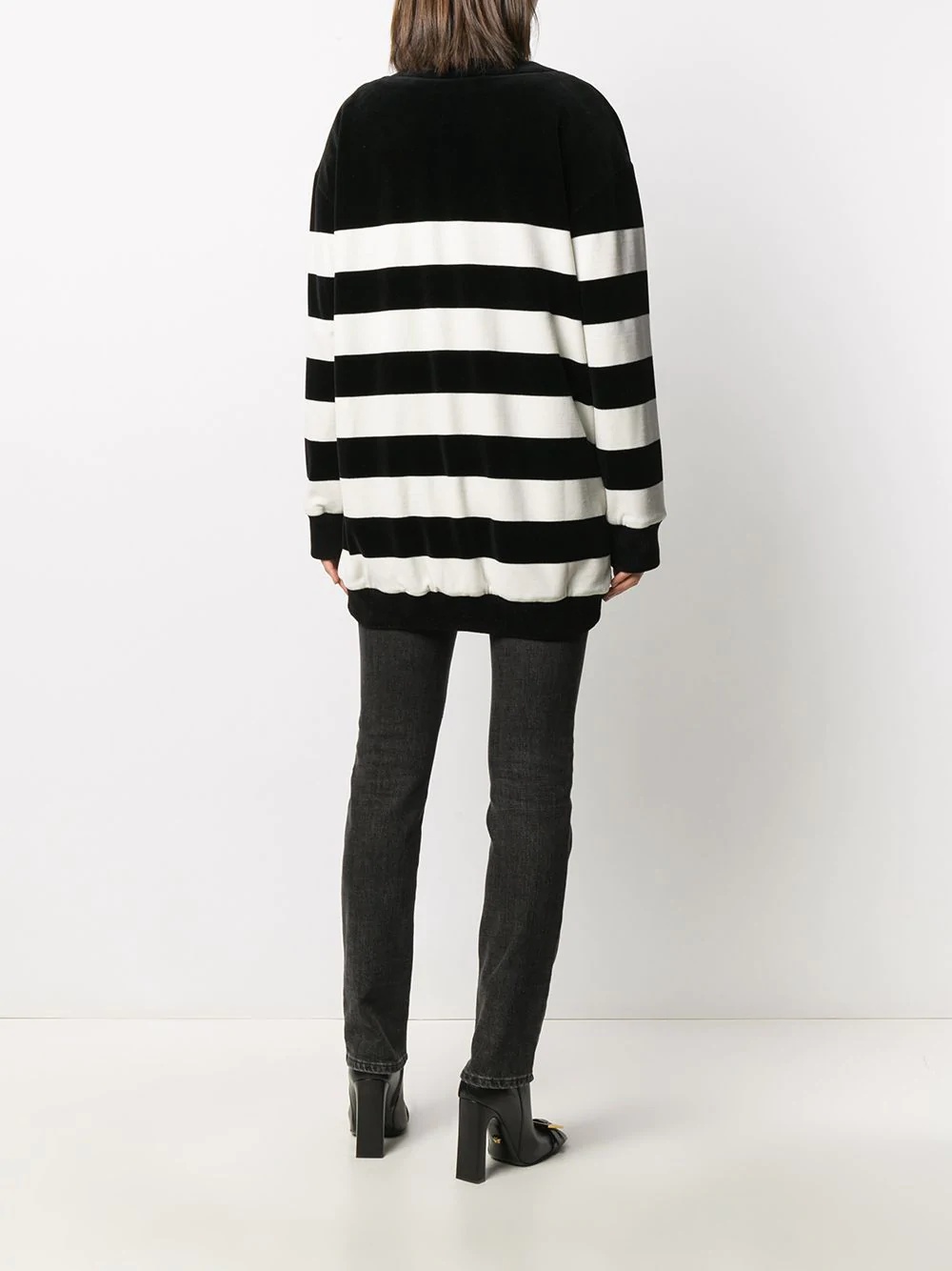 striped knit cardigan - 4