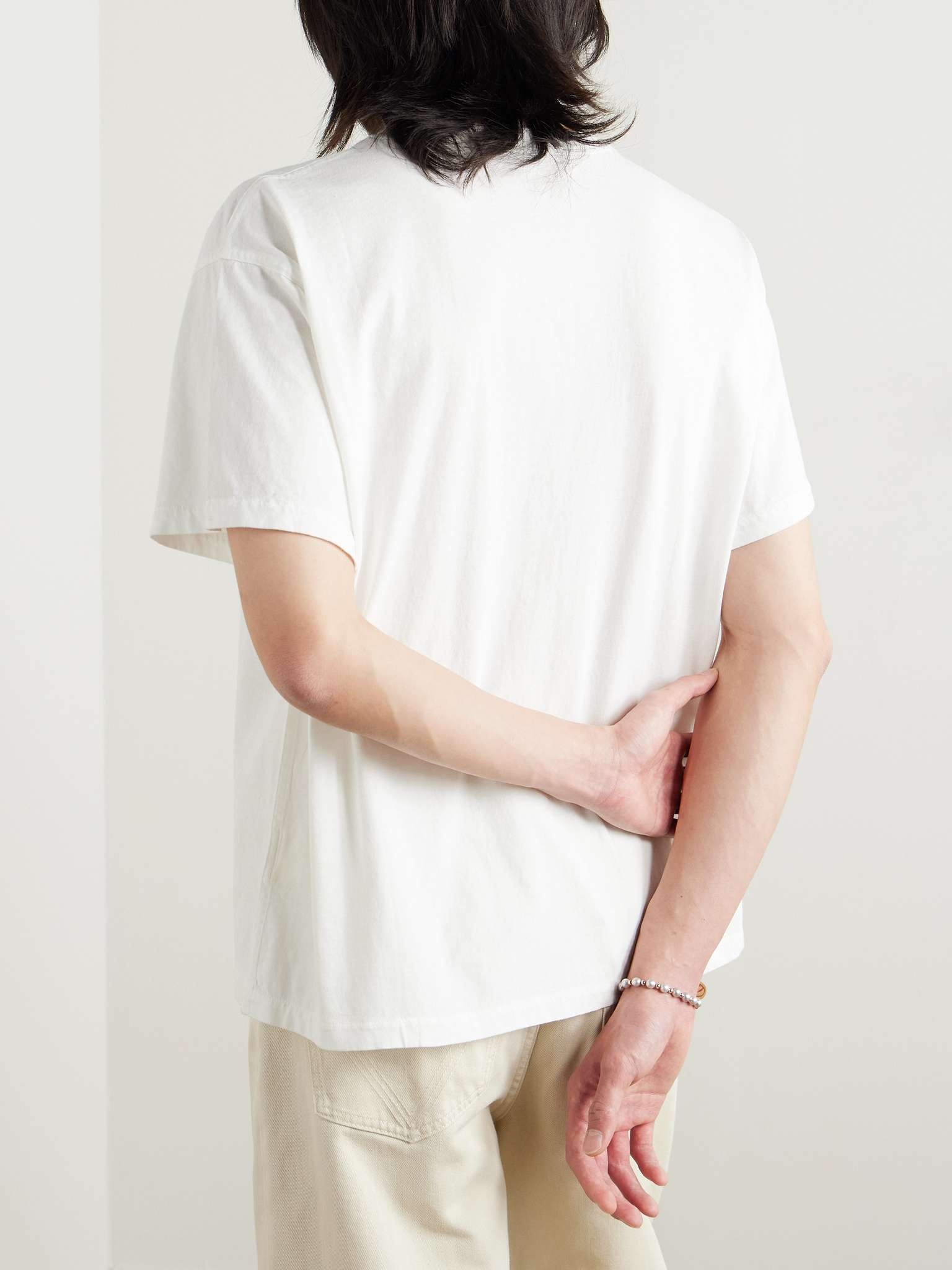 Cropped Reversible Printed Cotton-Jersey T-Shirt - 3