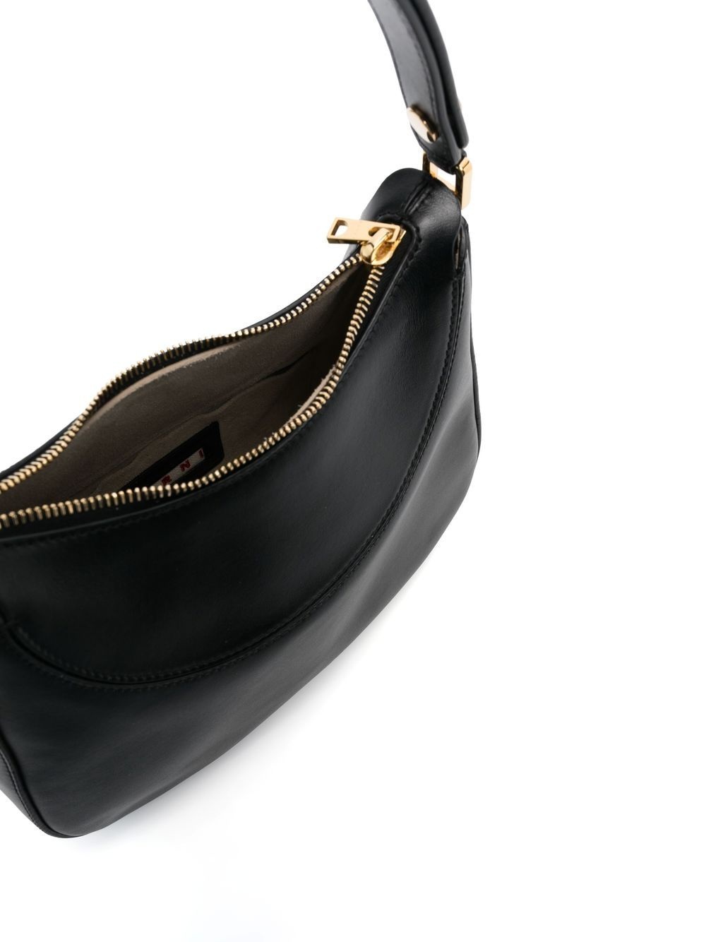 seam-detail leather shoulder bag - 6